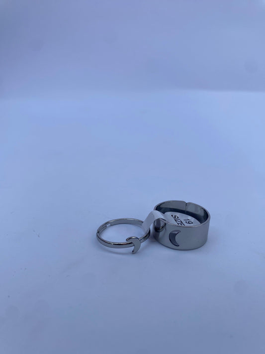 5 Silver Couple Ring Set – Matching Engraved Rings