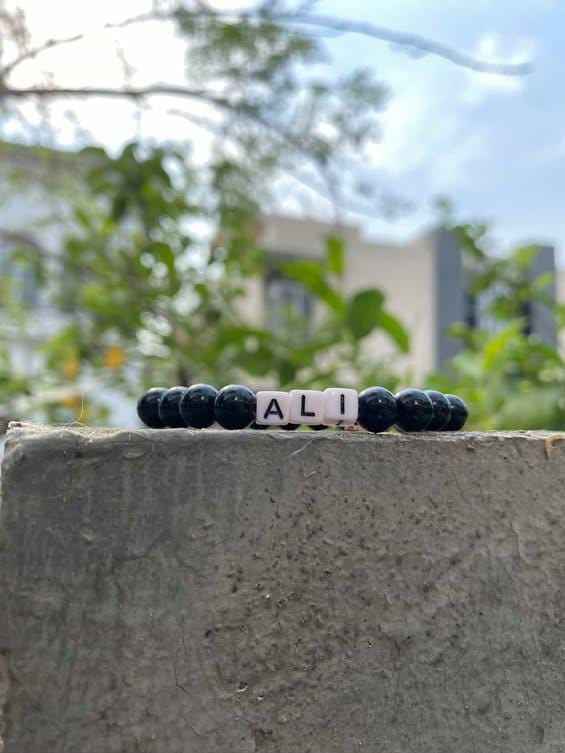 Minimalist Name Beads Bracelet – Custom Modern Jewelry