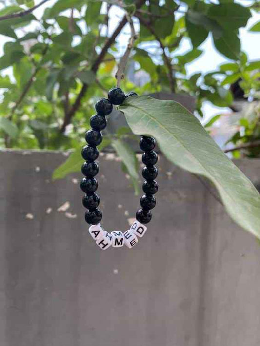 Minimalist Name Beads Bracelet – Custom Modern Jewelry