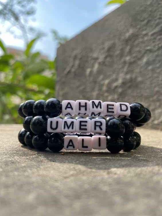 Minimalist Name Beads Bracelet – Custom Modern Jewelry