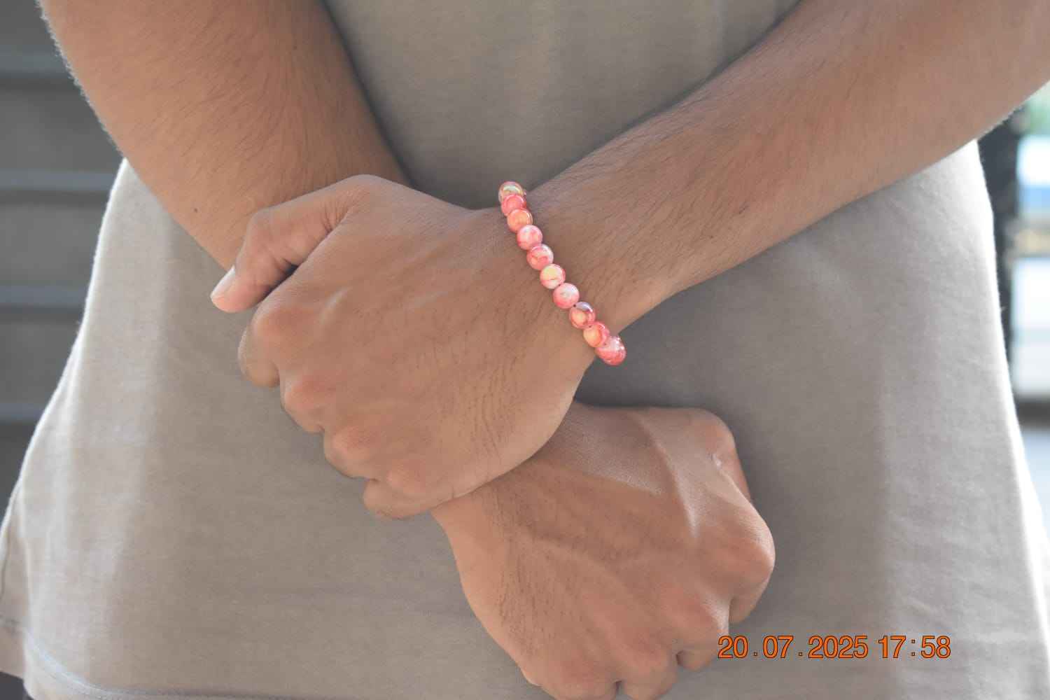 Colorful Marble Beaded Bracelets - Vibrant Natural Stone Jewelry