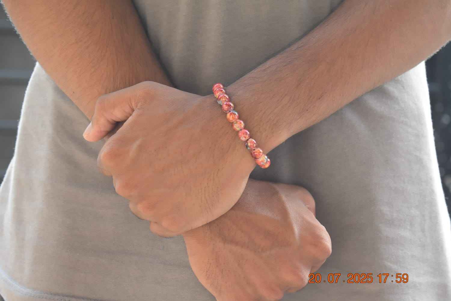 Colorful Marble Beaded Bracelets - Vibrant Natural Stone Jewelry