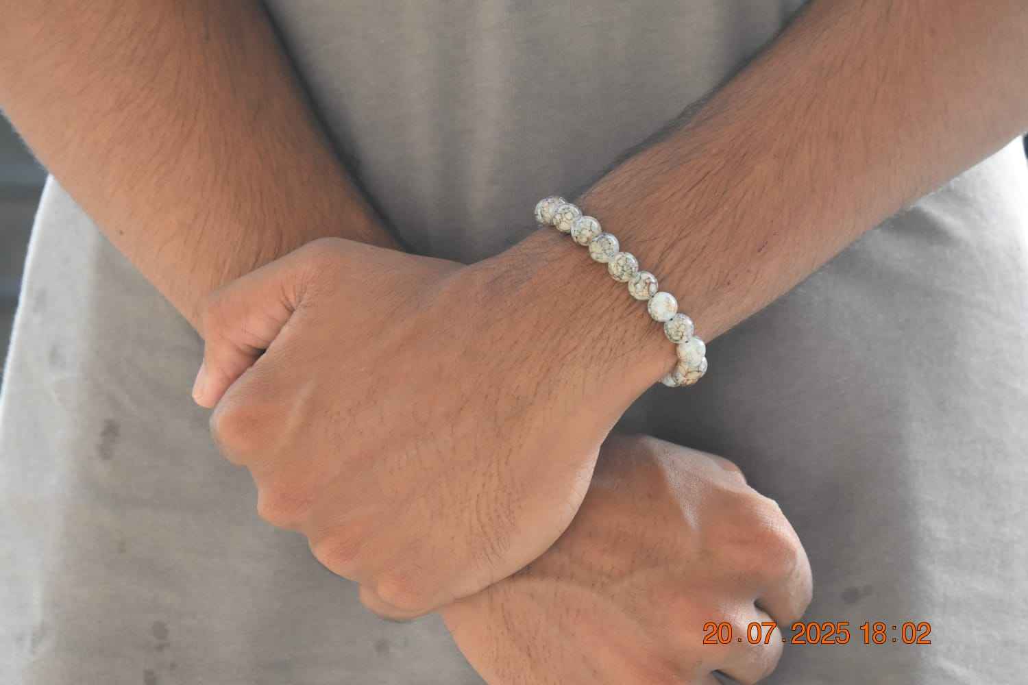 Colorful Marble Beaded Bracelets - Vibrant Natural Stone Jewelry